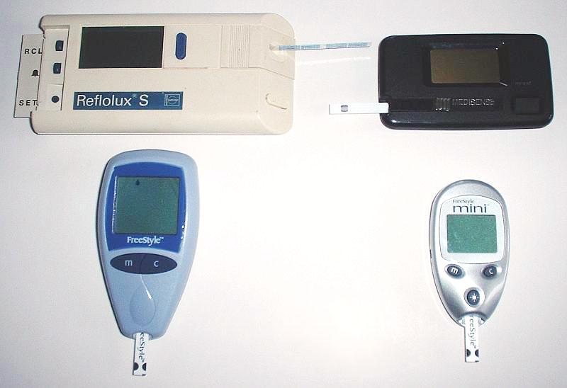 Medidores de glucosa en sangre, control de diabetes y prevención del pie diabético