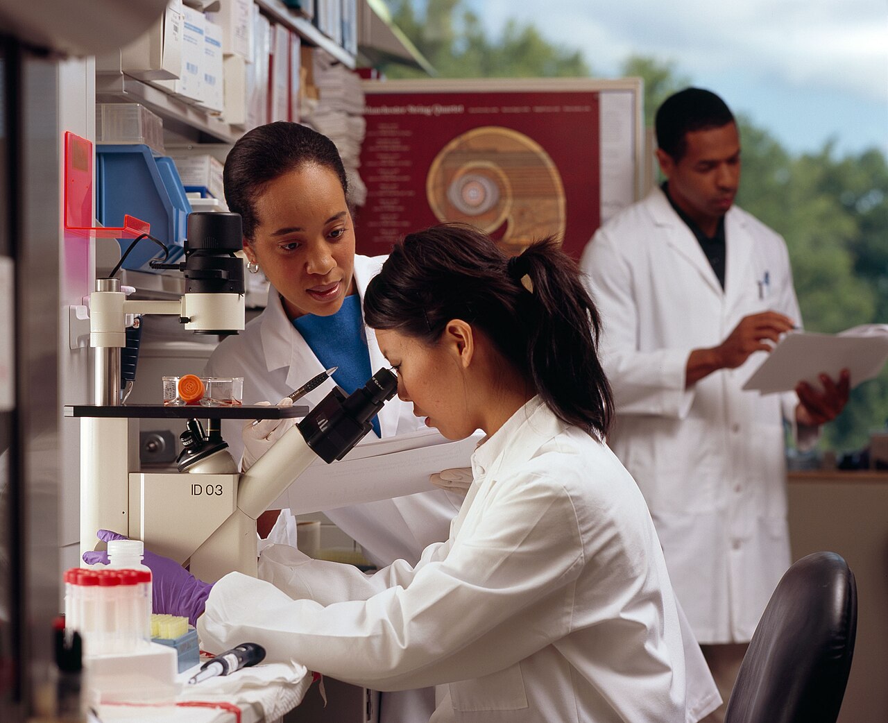 Investigadores en laboratorio de salud en África, representativo de la infraestructura de diagnóstico en el continente